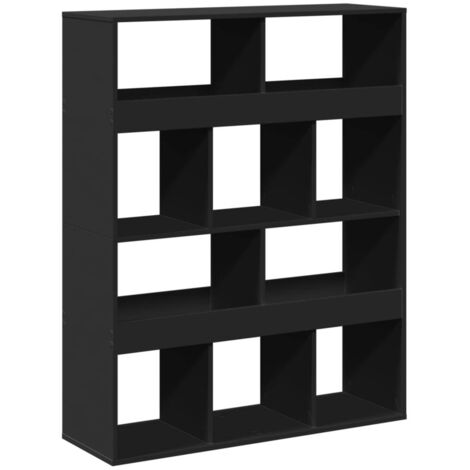 vidaXL Libreria Nera 100x33x125,5 cm in Legno Multistrato