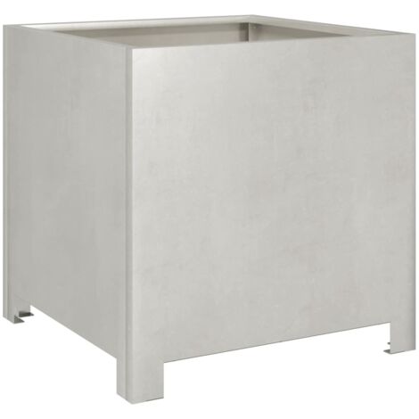 vidaXL Fioriera da Giardino 40x40x40 cm in Acciaio Inox
