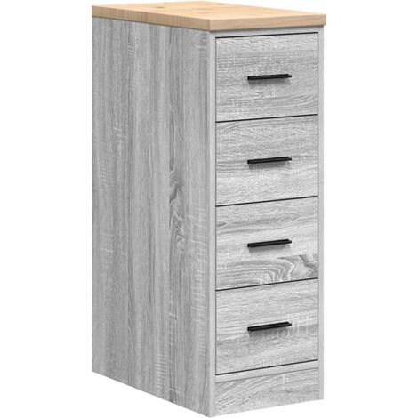 vidaXL Armadietto da Garage Grigio Sonoma 30x51x85 cm