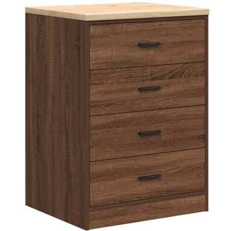 vidaXL Armadietto per Garage in Rovere Marrone 60x51x85 cm