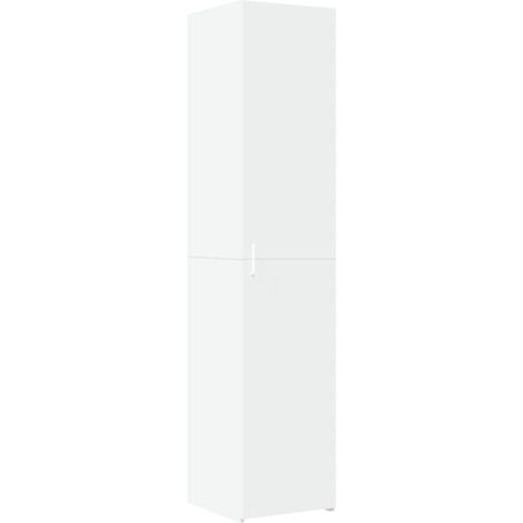 vidaXL Credenza Bianca 40x42,5x185 cm in Legno Multistrato