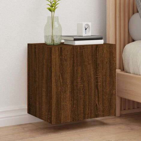 vidaXL Mobili TV Muro 2pz Rovere Marrone 40,5x30x40 Legno Multistrato (1/5)