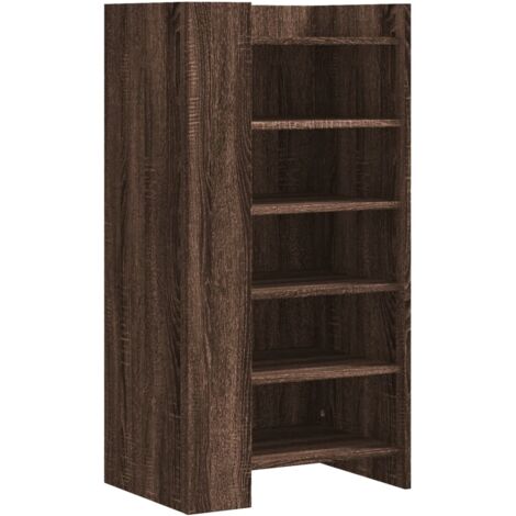 vidaXL Scarpiera Rovere Marrone 52x37,5x100 cm in Legno Multistrato