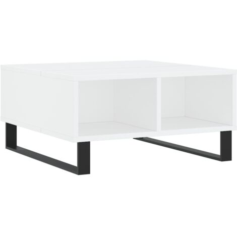 vidaXL Tavolino da Salotto Bianco 60x60x30 cm in Legno Multistrato