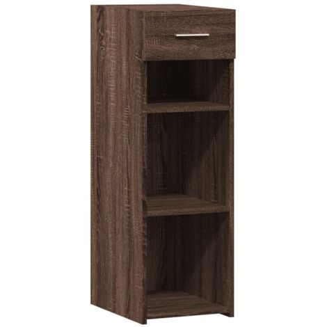 vidaXL Credenza Rovere Marrone 30x42,5x93 cm in Legno Multistrato (1/5)