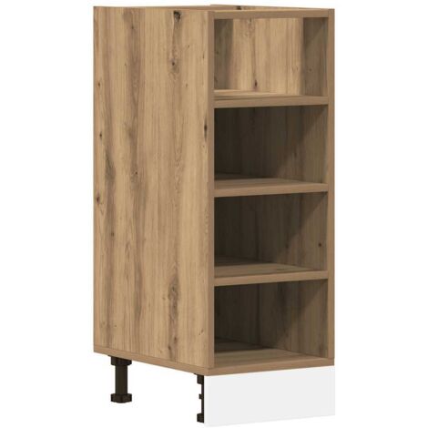 vidaXL Armadio Inferiore “Riga” Rovere Artigianale 30x44,5x81,5 cm