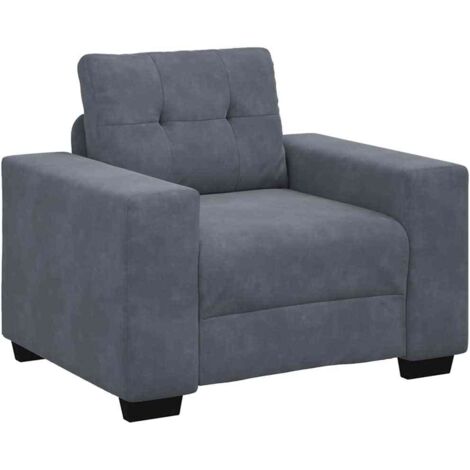 Divano Sedia Grigio Scuro 60 cm Velluto vidaXL 482803