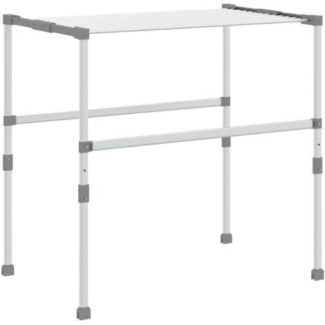 vidaXL Stendibiancheria 83x(50-55)x(40-85) cm in Alluminio