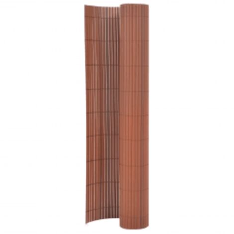 vidaXL Recinzione da Giardino a Doppio Lato 110x500 cm Marrone