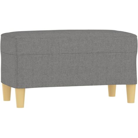 vidaXL Panca Grigio Scuro 70x35x41 cm in Tessuto
