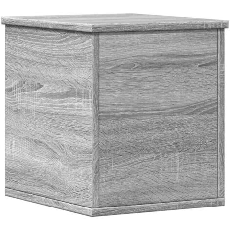 vidaXL Contenitore Portaoggetti Grigio Sonoma 30x35x35 cm Truciolato