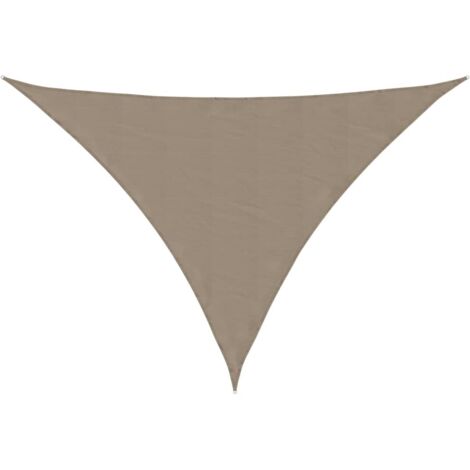 vidaXL Parasole a Vela Oxford Triangolare 4x5x5 m Grigio Talpa