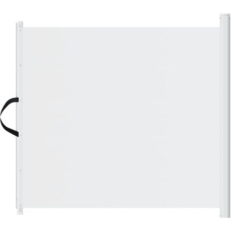 vidaXL Cancelletto Retrattile per Animali Domestici Bianco 117,5x125cm