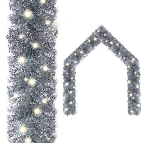 Ghirlanda Natalizia con Luci a LED 20 m Argento vidaXL