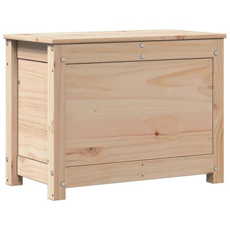 vidaXL Contenitore Portaoggetti 60x32x45,5 cm Legno Massello Pino