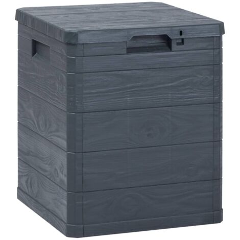 vidaXL Baule da Giardino 90 L Antracite