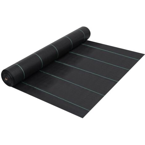 vidaXL Telo Pacciamatura Antiradici Antierbacce Nero 2x100 m in PP