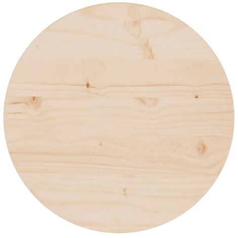 vidaXL Piano Tavolo Ø40x2,5 cm in Legno Massello di Pino (1/5)