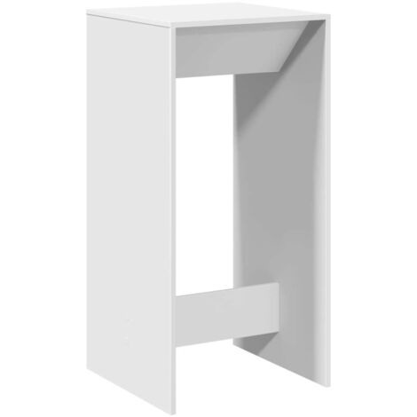vidaXL Tavolo da Bar Bianco 51x50x103,5 cm in Truciolato