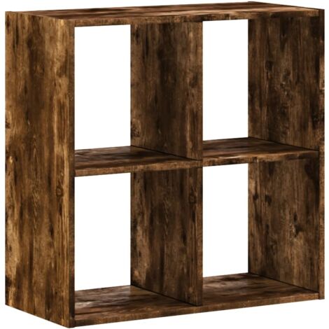 vidaXL Libreria Rovere Fumo 68,5x32x68,5 cm in Legno Multistrato