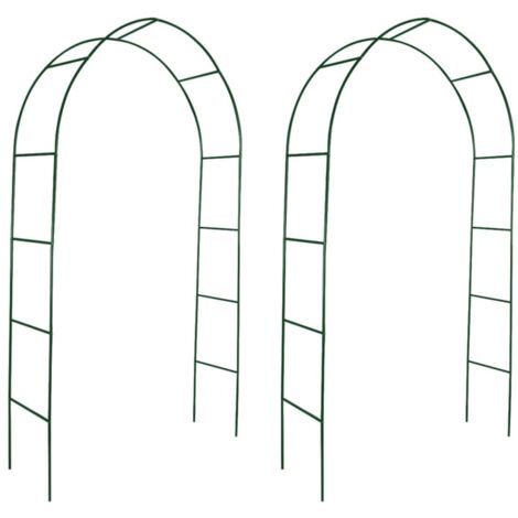 vidaXL Archi da Giardino 2 pz per Piante Rampicanti