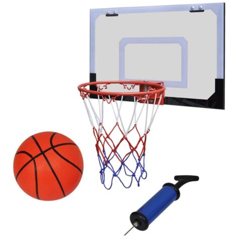 vidaXL Set Canestro da Minibasket al Coperto con Palla e Pompa