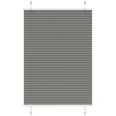 vidaXL Tenda Plissettata Antracite 100x100cm Larghezza Tessuto 99,4 cm