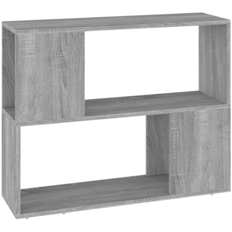 vidaXL Libreria/Divisorio Grigio Sonoma 80x24x63 cm