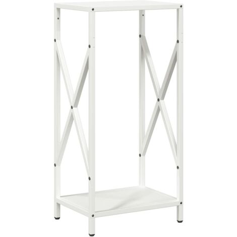 vidaXL Rastrelliera per Legna da Ardere Bianca 34x25x70 cm (1/5)