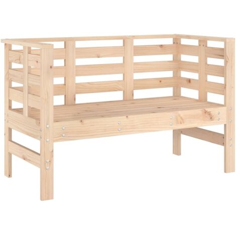 vidaXL Panca da Giardino 111,5x53x71 cm in Legno Massello di Pino (1/5)
