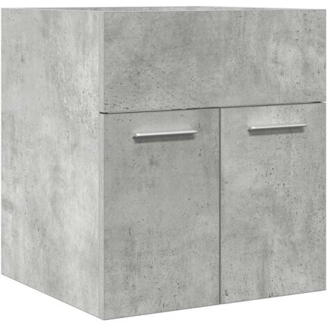 vidaXL Mobile Lavabo Bagno Grigio Cemento 41x38,5x46 cm in Truciolato