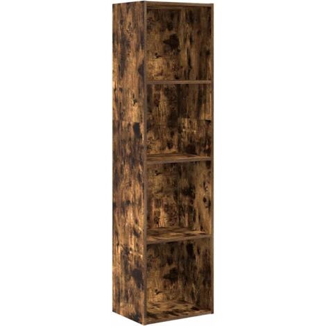 vidaXL Libreria Rovere Fumo 40x30x152 cm in Legno Multistrato