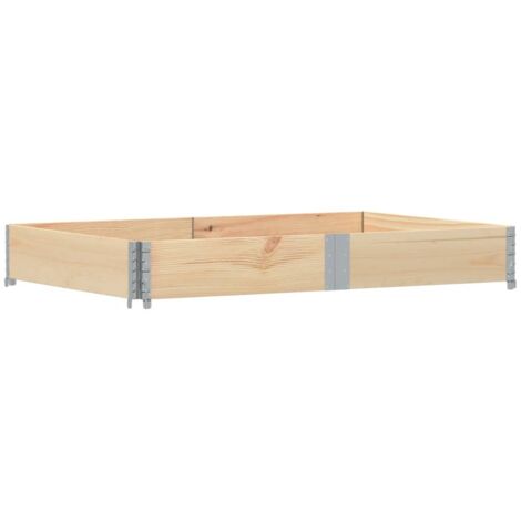 vidaXL Paretale per Pallet 150x100 cm in Legno Massello di Pino