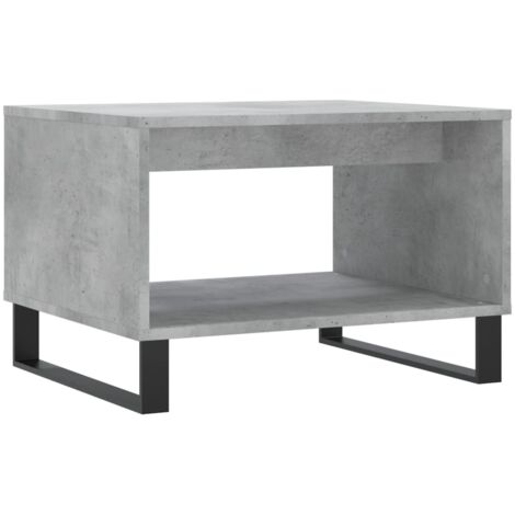 vidaXL Tavolino da Salotto Grigio Cemento 60x50x40cm Legno Multistrato
