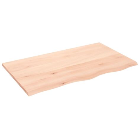 vidaXL Ripiano a Parete 100x60x2 cm Legno Massello Rovere Non Trattato