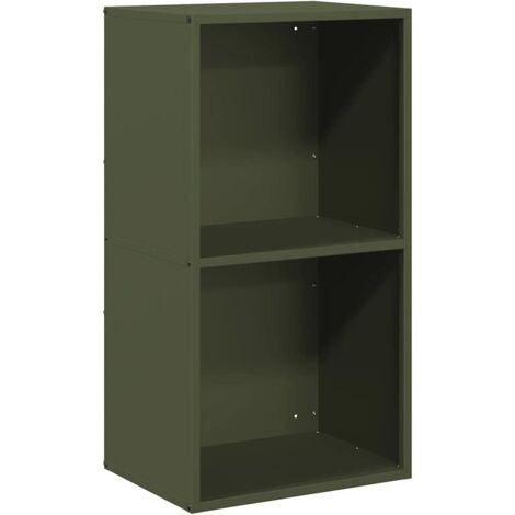 vidaXL Rastrelliera per Legna da Ardere Verde Oliva 40x30x75 cm