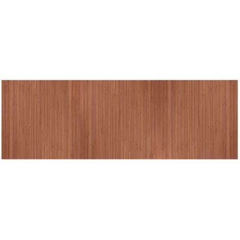 vidaXL Tappeto Rettangolare Marrone 100x300 cm in Bambù