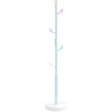 vidaXL Appendiabiti Blu 172 cm in Ferro Verniciato a Polvere