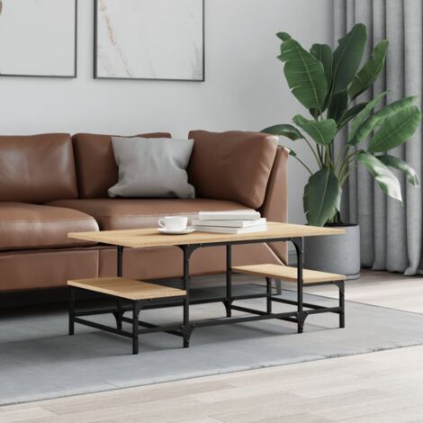 vidaXL Tavolino Salotto Rovere Sonoma 100x50,5x40 cm Legno Multistrato