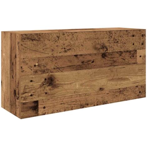 vidaXL Mobile da Bagno Legno Antico 80x25x40 cm in Truciolato
