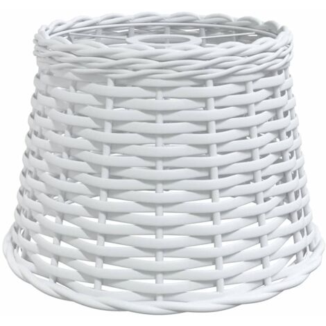 vidaXL Paralume da Soffitto Bianco Ø25x17 cm in Vimini