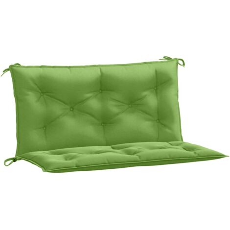 vidaXL Cuscini Panca Giardino 2pz Verde Mélange 100x50x7cm Tessuto