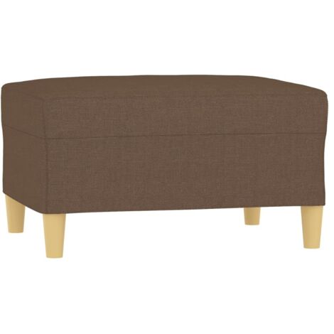 vidaXL Poggiapiedi Marrone 70x55x41 cm in Tessuto