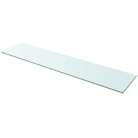 vidaXL Mensola in Vetro Trasparente 110x25 cm