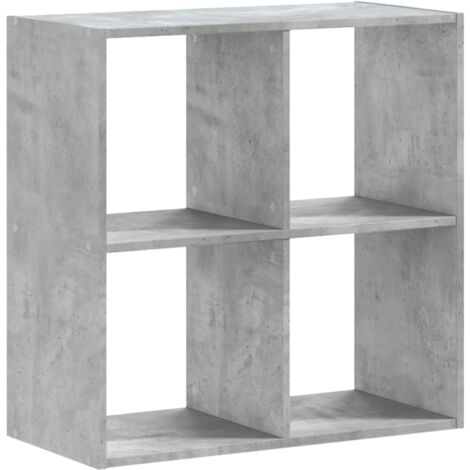 vidaXL Libreria Grigio Cemento 68,5x32x68,5 cm in Legno Multistrato