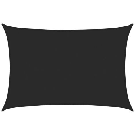 vidaXL Vela Parasole 160 g/m² Nera 5x7 m in HDPE