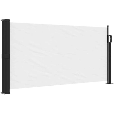 vidaXL Tenda da Sole Laterale Retrattile Bianco 100x500 cm
