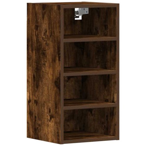 vidaXL Mobile Pensile Rovere Fumo 30x29,5x60 cm in Legno Multistrato