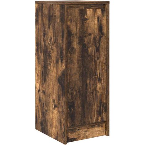 vidaXL Credenza Rovere Fumo 29,5x34x76 cm in Legno Multistrato