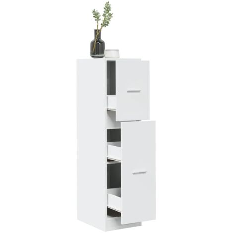 vidaXL Armadietto da Farmacia Bianco 30x41x118 cm in Truciolato